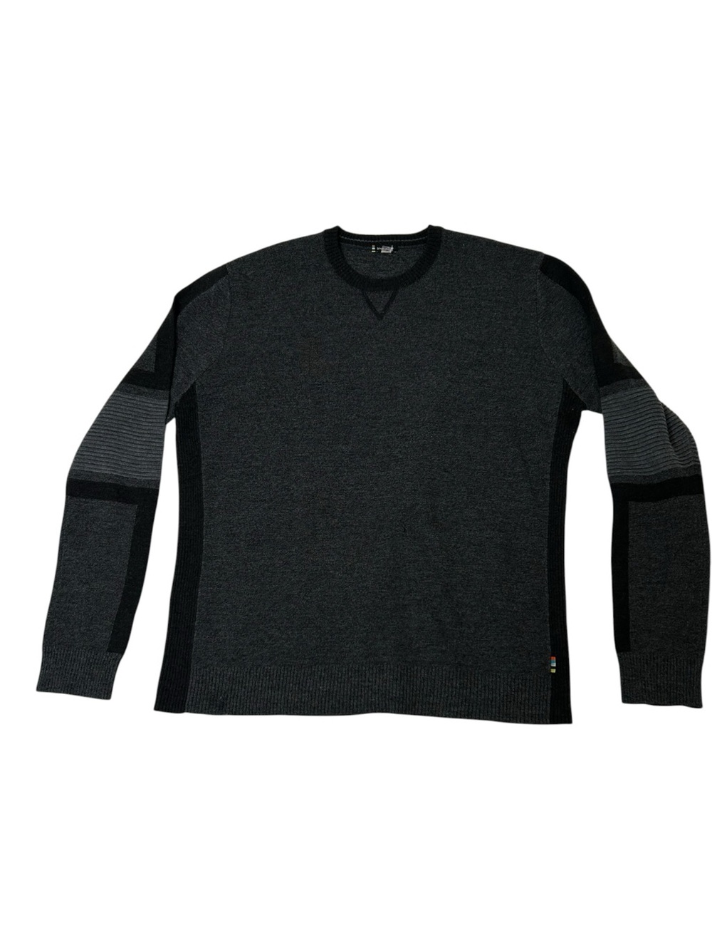 Smartwool Men's Ski Ninja Crewneck Sweater Gray XXL Flawed